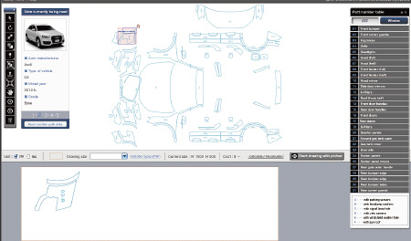 Image of Pattern Cloud Systeml cutting films in a speedy way at your shops